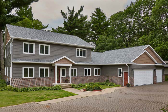 grey wood siding
